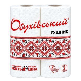 Рушники ДИВО "Обухівський" 2сл. 2рул білі 51898 фото