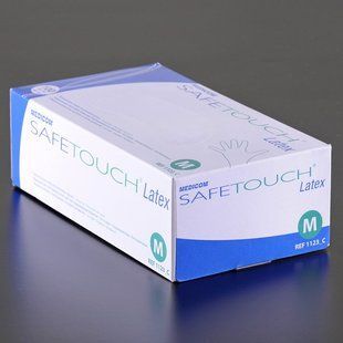 Рукавички разові латекс Safe-Touch 100шт M 47621 фото