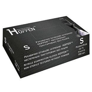 Рукавички нітрилові HOFFEN Чорні, Розмір S, 100 шт 47651 фото