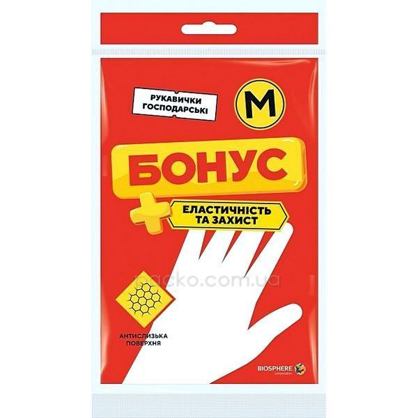 Рукавички господарські р.8-M Бонус Ек 47641 фото Рукавички господарські р.8-M Бонус Ек 47641 фото