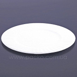 Тарілки папір.  d=23см 100шт  білі з ламін.